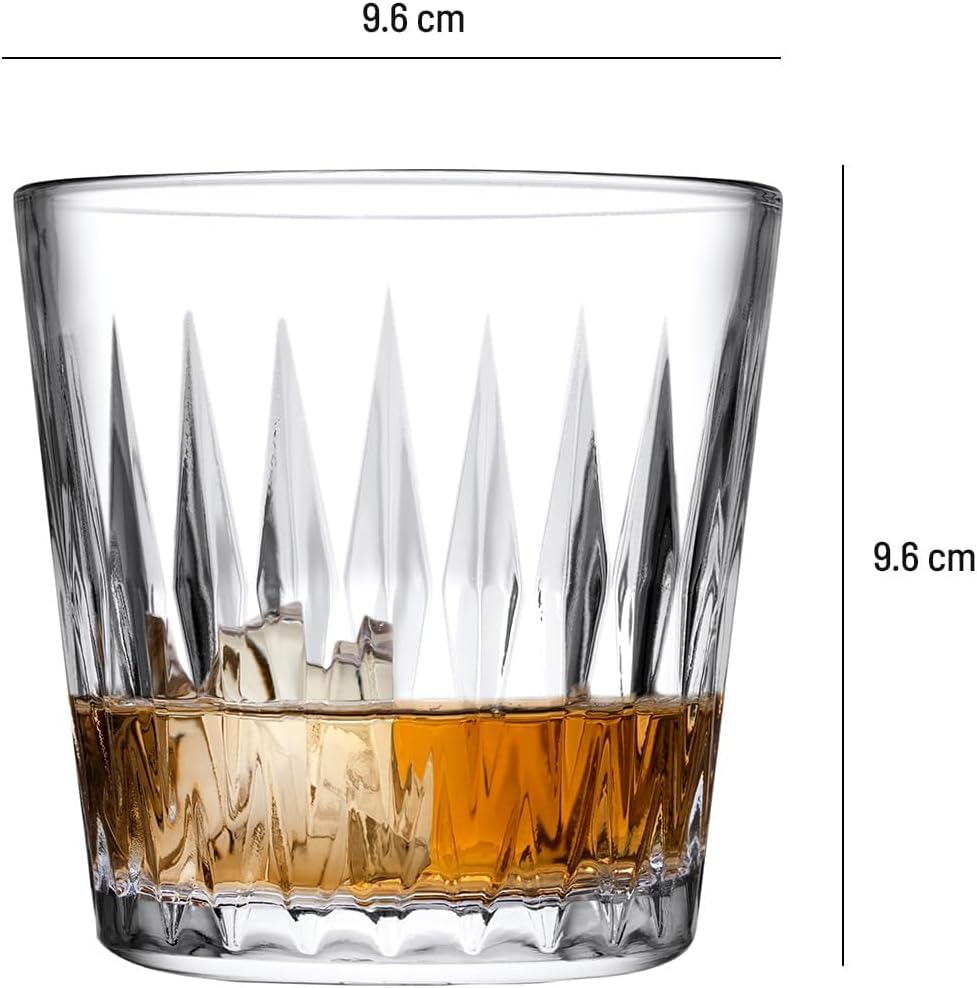 Perlotus 300 cc Sigma Series Glass Whiskey Glass