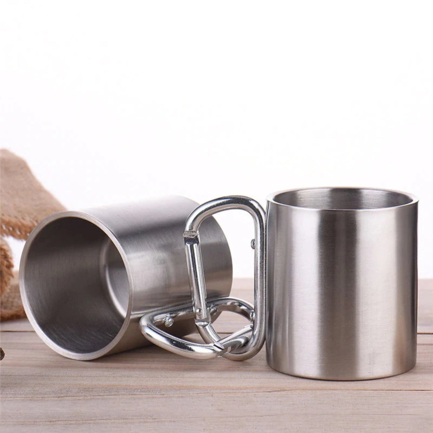 Lotus 180 ml Aluminum Coffee Camping Cup and Mug with Handle